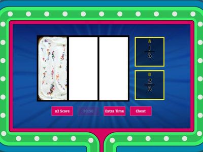 Fractions - halves, thirds, fourths - Gameshow quiz