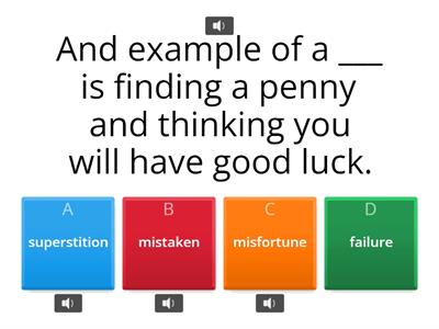 U1C1 Vocab Multiple Choice (esl 2)