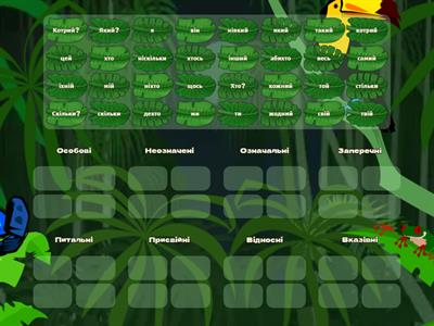  Розряди займенників