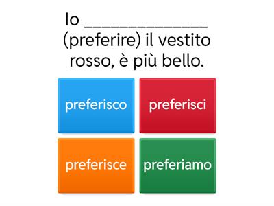 Verbi al Presente Indicativo