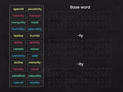 Blue 10 Suffixes (-ty,-ity)