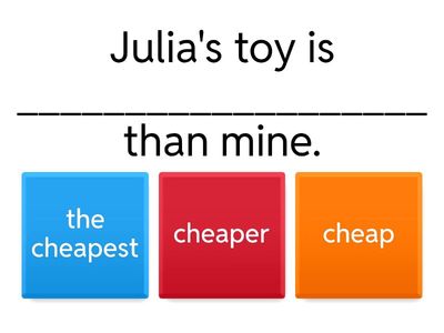  Comparative and Superlative Adjectives