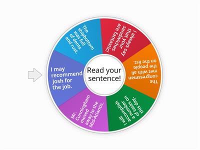 Wheel of Sentences 3.4 2