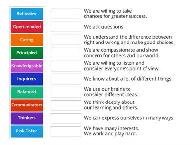  IB learner profile qualities