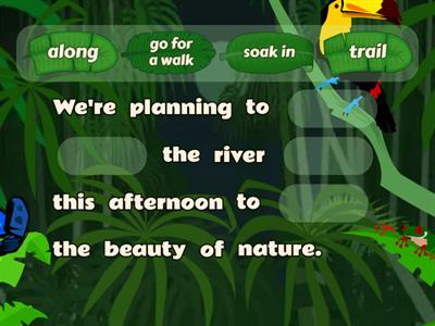 Fill in the gaps - Sentences about Hiking