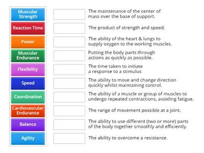 Components of Fitness, Fall 2024