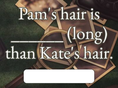 TS Pre Prep3 Comparatives revision