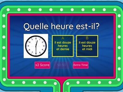 Quelle heure est-il?