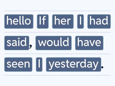 Put the correct order