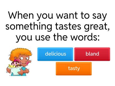 Tastes and restaurant knowledge quiz