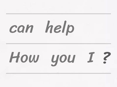 Dialog at a shop-reorder