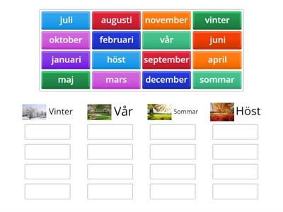  Årstider och månader