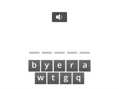 Sounds and letters of the alphabet