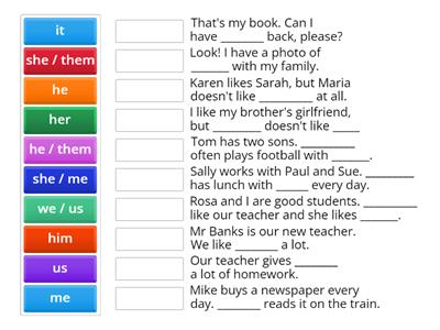 Subject & Object Pronouns