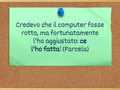 Espressioni colloquiali e verbi idiomatici: significato (ripasso B2a)