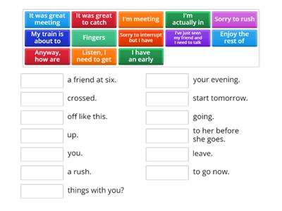 Phrases to end a conversation (Roadmap B1+)