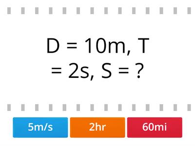 Calculating Speed