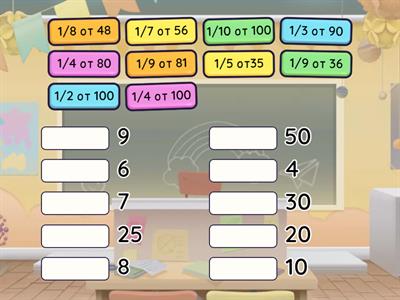 Нахождение доли числа