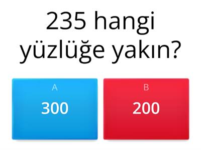 Yüzlüğe Yuvarlama