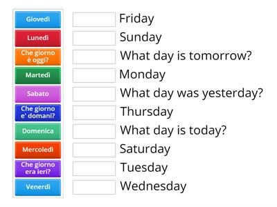 Kreyco I Giorni della Settimana