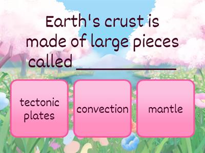 Earth's Crust/ Earthquakes Quiz Review