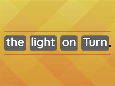 CEPBA - Classroom Instructions Unjumble