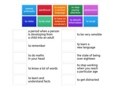 1.4 Vocabulary (Life stages) Life Vision B2