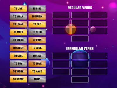 REGULAR AND IRREGULAR VERBS