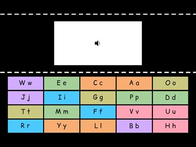 Alphabet Letter Names - Listen and match