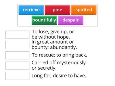 Demeter and Persephone Core Vocabulary - Greek Myths.
