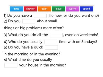Questions for Present Simple Practice (A2 level)