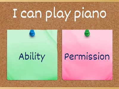 Can. Ability or Permission