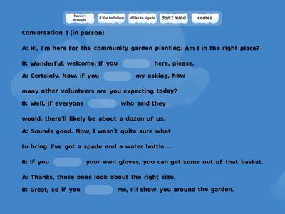 4B. Real conditionals