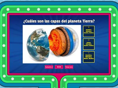 Capas de la Tierra 3º Primaria Jesuitinas