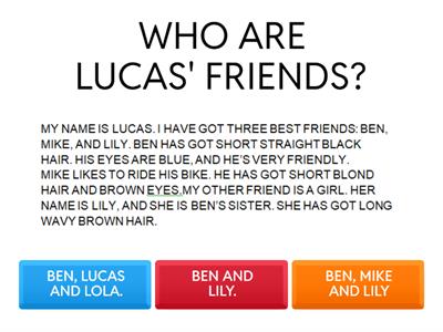 READING  AND COMPREHENSION 