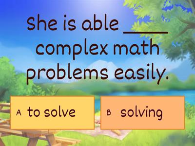 Verb patterns revision