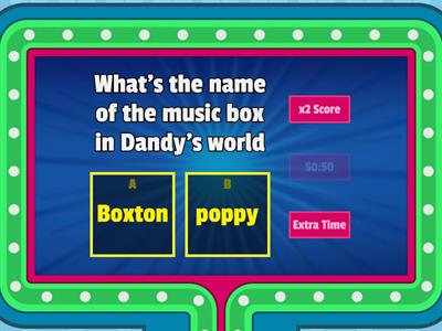 Dandy's World game show quiz