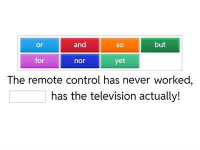 Coordinating conjunctions