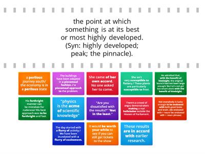 CPE/C2 Collocations and fixed expressions