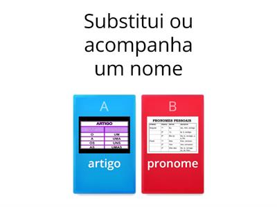 Jogo das Classes Gramaticais