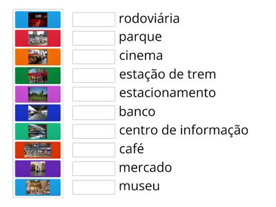  Vocabulário: Lugares na cidade