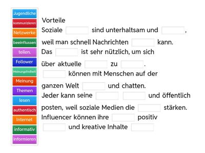 die Medien - Vorteile und Nachteile 