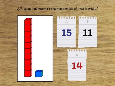 Representación de números hasta 19