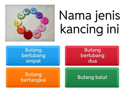 Aneka pilihan jenis-jenis kancing