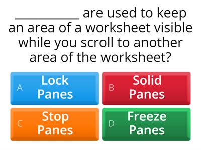 Intermediate Excel Quiz