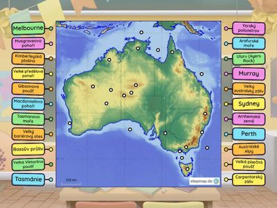 Povrch a poloha Austrálie