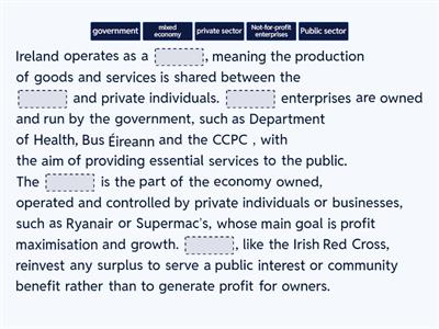 4.1 Types of Businesses - Fill in missing word
