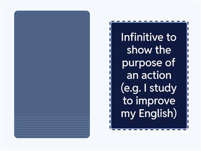 Gerunds, infinitives, and bare infinitives role play cards