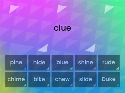 Rhyming with long vowels