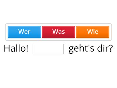 Wie geht's?